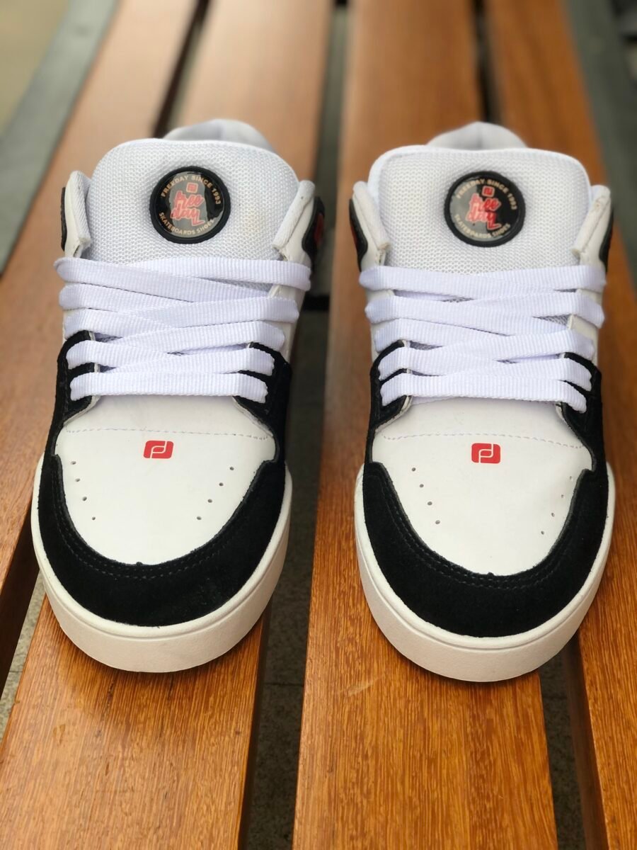 Tênis FREEDAY Heart Preto/Branco/Vermelho