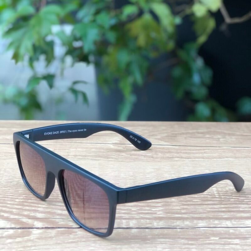 EVOKE Daze BR02 MATTE BLACK BROWN GRADIENT 55mm