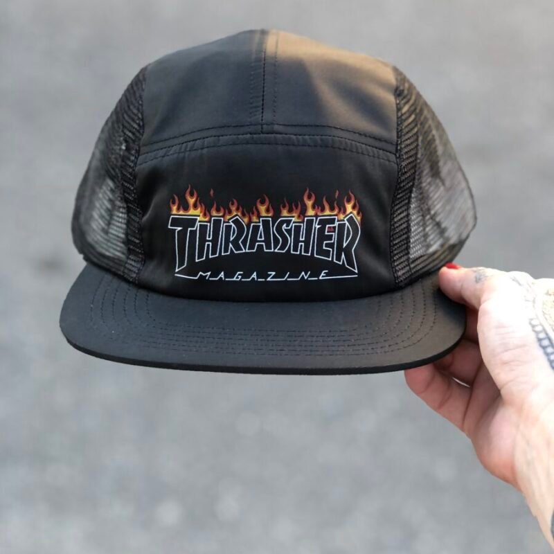 BONÉ THRASHER 5 PANEL OUTLINED Black