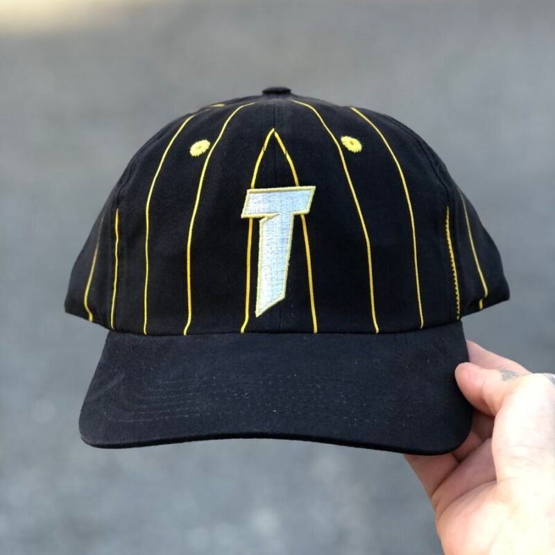 BONÉ THRASHER MAGAZINE DAD HAT T-OUTLINE LOGO OLD TIMER STRAPBACK PRETO