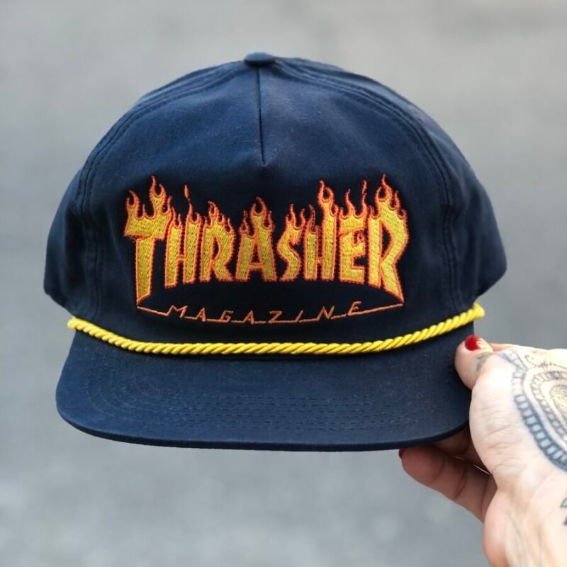 Boné THRASHER DESCONSTRUÍDO SNAPBACK MAG LOGO ROPE BLUE